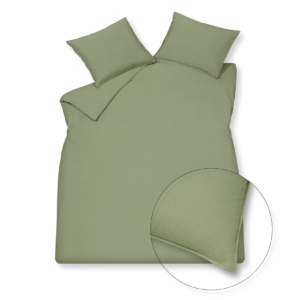 dekbVandyck dekbedovertrek WASHED COTTON smoke green