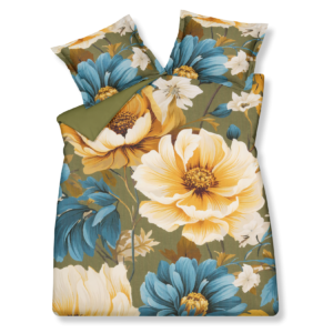 Vandyck dekbedovertrek Gold Rush martini olive