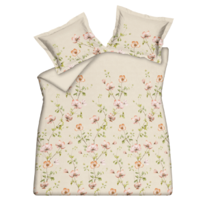 Vandyck dekbedovertrek blossom breeze cream tan